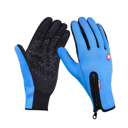 Winter Gloves Touch Screen Riding Motorcycle Sliding Waterproof Sports Gloves With Fleece - Premium 0 from AdventureParent - Just $15.48! Shop now at AdventureParent