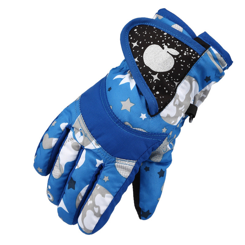 Waterproof Thickened Warm-keeping And Cold-proof Cycling Outdoor Skating Ski Children's Gloves - Premium 0 from AdventureParent - Just $15.88! Shop now at AdventureParent