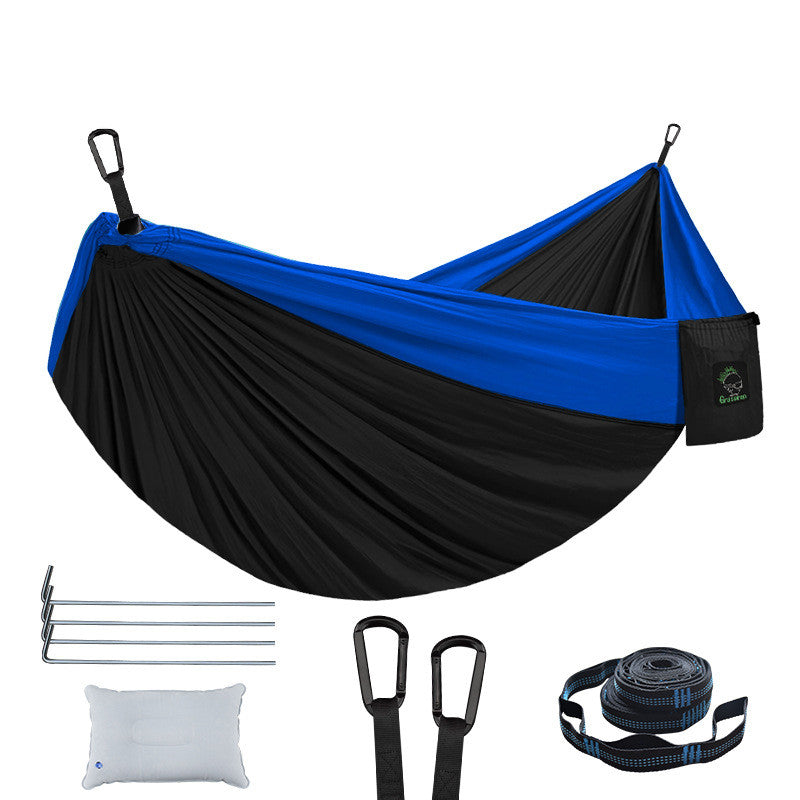 Double Hammock Outdoor Camping Hammock Parachute Cloth Nylon Hammock - Premium 0 from AdventureParent - Just $47.88! Shop now at AdventureParent