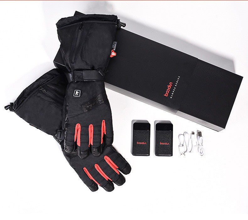 Winter Constant Temperature Ski Heating Sheepskin Gloves - Premium 0 from AdventureParent - Just $277.51! Shop now at AdventureParent