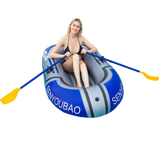 Single Boat Adult Double Boat Pvc Inflatable Kayak With Oars - Premium 0 from AdventureParent - Just $11.74! Shop now at AdventureParent