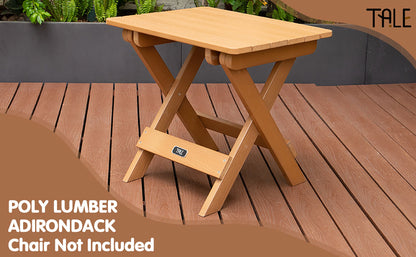 TALE Adirondack Portable Folding Side Table Square All-Weather And Fade-Resistant Plastic Wood Table Perfect For Outdoor Garden, Beach, Camping, Picnics,Ban Amazon - Premium 5 from AdventureParent - Just $258.40! Shop now at AdventureParent