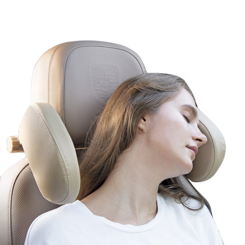 Car headrest pillow Sleep Adjustable Side Car Soft Travel Seat Headrest Auto Leather Support Neck Pillow Cushion car accessories - Premium 0 from AdventureParent - Just $59.64! Shop now at AdventureParent