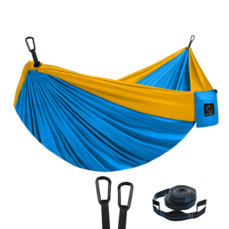 Double Hammock Outdoor Camping Hammock Parachute Cloth Nylon Hammock - Premium 0 from AdventureParent - Just $47.88! Shop now at AdventureParent